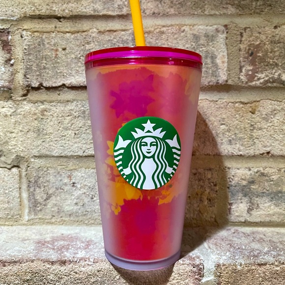NEW❤️💗💛Starbucks Summer 2022 Release 2 Soft Touch Festive Floral Grande Tumblr - Picture 5 of 7